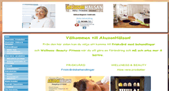 Desktop Screenshot of akuzonmassage.se